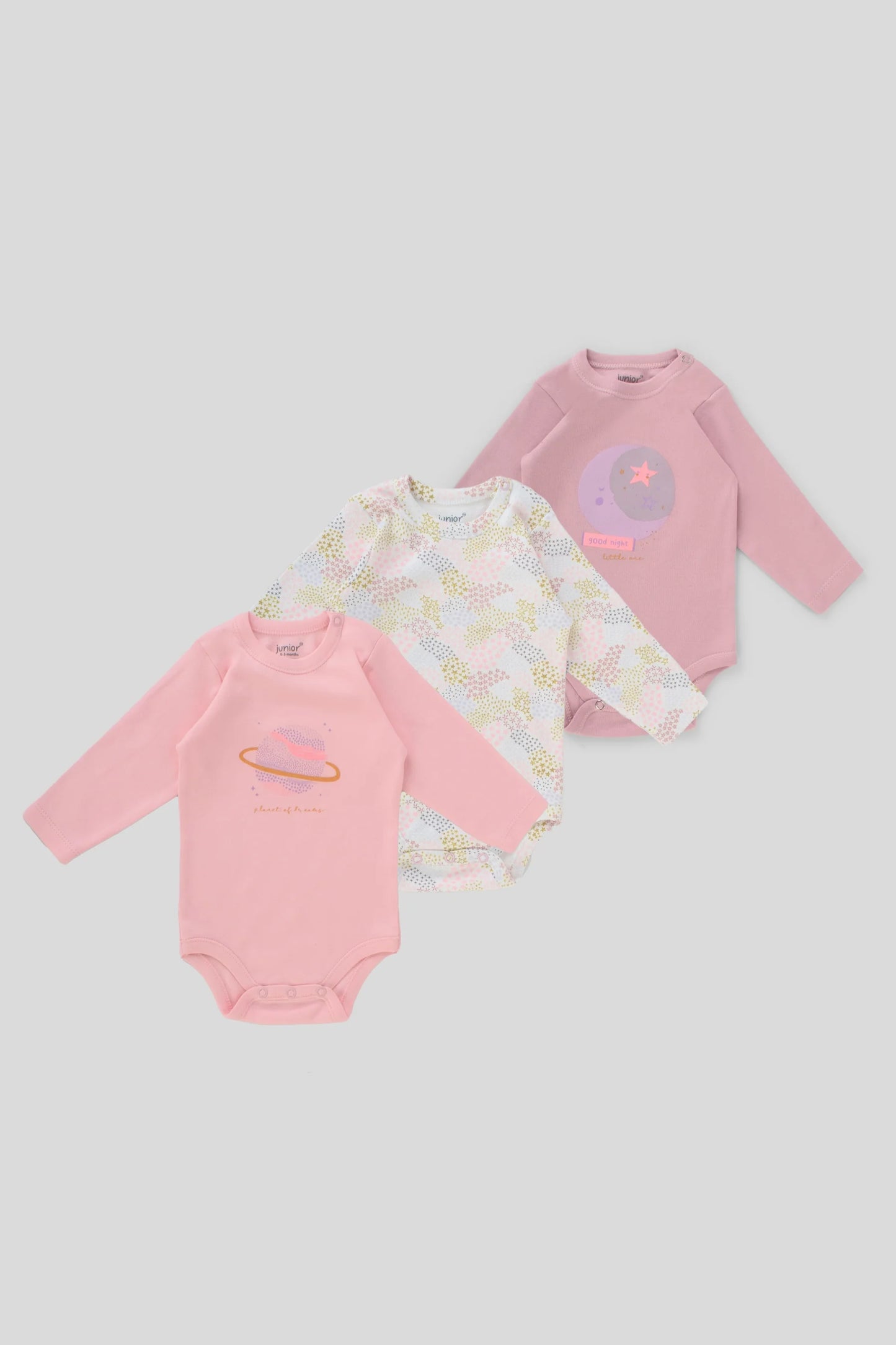 Printed Bodysuit Pack Of 3