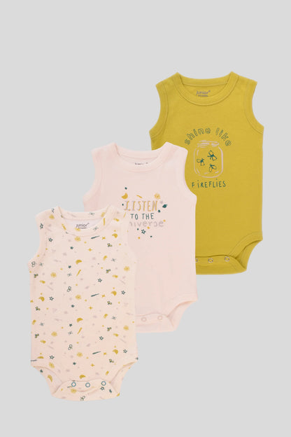 Printed Bodysuit Pack Of 3