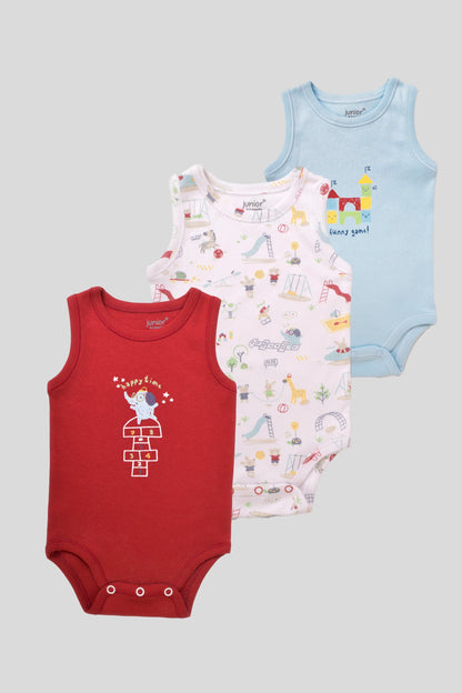 Printed Bodysuit Pack Of 3